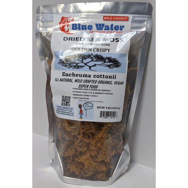 Sea Moss - Wildcrafted Gold Irish Moss- Organic, Raw, Vegan