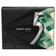 5 Gum, Sugarfree, Mystery Mint Maze - 15 Sticks