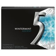 5 Gum, Sugarfree, Wintermint Ascent - 15 Sticks