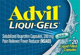 Advil Liqui-Gels Pain Reliever/Fever Reducer, 200 mg, Liquid Filled Capsules - 20 Capsules