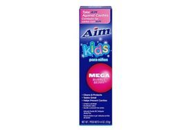 Aim Kids Mega Bubble Berry Gel Toothpaste - 4.4 Ounces
