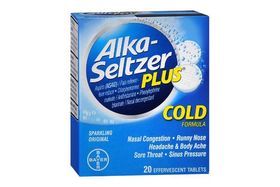 Alka -Seltzer Plus Cold Tablets - 20 Pouches of 2 Effervescent Tablets