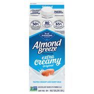 ALMOND BREEZE Almondmilk, Extra Creamy - half gallon