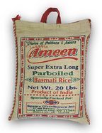 Ameen Super Parboiled Basmati Rice - 20 Pounds