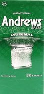 Andrews Salts Original Relief Stomach Sachets - 50 Count
