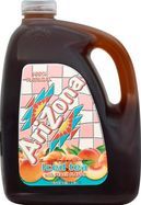 AriZona Iced Tea, with Peach Flavor, Sun Brewed Style - 128 Fluid Ounces