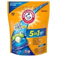 Arm & Hammer Laundry Detergent, Concentrated, 3-in-1 Power Paks, Fresh Scent - 40 Paks