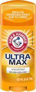 Arm & Hammer UltraMax Antiperspirant Deodorant, Solid, Unscented - 2.6 Ounces
