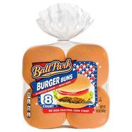 Ball Park Hamburger Buns, Pre-Sliced - 8 Count