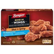 Banquet Chicken Wings, Hot & Spicy - 11 Ounces
