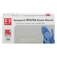 Basic Exam Gloves, Synguard Nitrile , X-Large - 100 Gloves