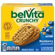 BelVita Breakfast Biscuits, Blueberry - 5 x 1.76 Ounces