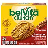 BelVita Breakfast Biscuits, Cinnamon Brown Sugar - 5 x 1.76 Ounces