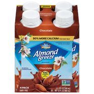 Blue Diamond Almond Breeze Almondmilk, Chocolate, 4 Pack - 4 x 8 Fluid Ounces