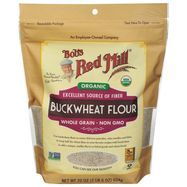 Bob's Red Mill Flour, Organic, Whole Grain, Buckwheat - 22 Ounces