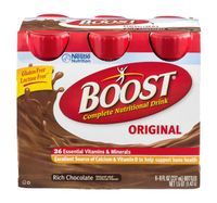 Boost Nutritional Drink, Complete, Original, Chocolate Sensation - 6 X 8 Fluid Ounces