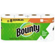 Bounty Paper Towels, Full Sheets, Double Rolls, White, 2-Ply - 4 Rolls