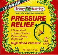 Breezy Morning Herb Tea, Pressure Relief, Caffeine Free - 16 Tea Bags