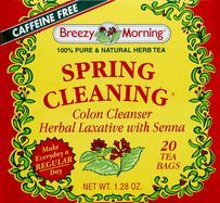 Breezy Morning Herb Tea, Spring Cleaning, Caffeine Free - 20 Tea Bags