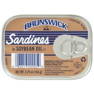 Brunswick Sardines, in Soybean Oil - 3.75 Ounces