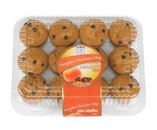 Cafe Valley Bakery Chocolate Chip Pumpkin Mini Muffin - 10.5 Ounces