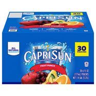 Capri Sun Juice Drink Blend, Fruit Punch - 30 x 6 Fluid Ounces