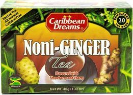 Caribbean Dreams Noni Ginger Tea Bag - 20 Count