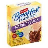 Carnation Breakfast Essentials Complete Nutritional Drink, Variety Pack - 12 Ounces