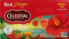 Celestial Seasonings Herbal Tea, Red Zinger, Caffeine Free, Bags - 20 Tea Bags