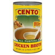Cento Chicken Broth, Lower Sodium - 13.75 Ounces