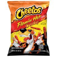 Cheetos Flamin' Hot Cheese Flavored Snacks, Crunchy - 2 Ounces