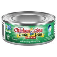 Chicken of the Sea Tuna, Chunk Light, in Oil - 5 Ounces
