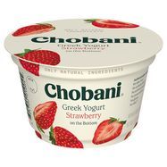 Chobani Yogurt, Greek, Non-Fat, Strawberry on the Bottom - 5.3 Ounces