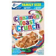 Cinnamon Toast Crunch Whole Wheat & Rice Cereal, Crispy, Sweetened, Family Size - 18.8 Ounces