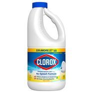 Clorox Bleach, Scented Splash-Less, HE, Crisp Lemon - 1.25 Quarts