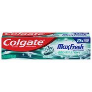 Colgate MaxFresh Toothpaste, Fluoride, Clean Mint, Whitening Breath Strips - 6 Ounces