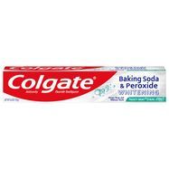 Colgate Toothpaste, Anticavity Fluoride, Baking Soda & Peroxide Whitening, Frosty Mint Stripe, Gel - 6 Ounces