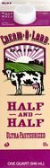 Cream O Land Half and Half - one quart