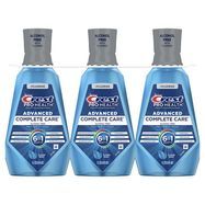 Crest Pro Health Advanced Complete Care 6 in 1 Fluoride Mouthwash, Clean Mint, 1L, 3 Pack, Alcohol Free