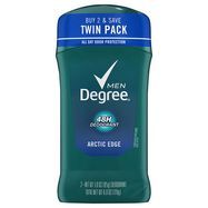 Degree Deodorant, 24H, Men, Arctic Edge, Twin Pack - 2 x 3 Ounces