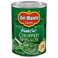Del Monte Fresh Cut Spinach, Chopped - 13.5 Ounces
