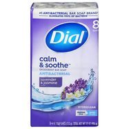 Dial Lavender & Twilight Jasmine Antibacterial Deodorant Soap - 8 x 4 Ounces