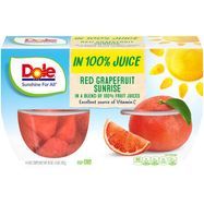 Dole Grapefruit, Red Sunrise - 4 x 4 Ounce Cups