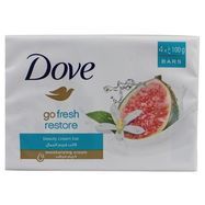 Dove Go Fresh Restore Beauty Moisturizing Cream Bar Soap - 4 Count (100 Grams Each)