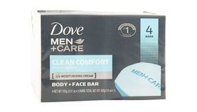 Dove Men Care Clean Comfort Body and Face Bar - 4 Pack (3.51 Ounces Each)