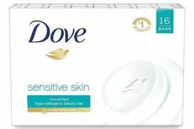 Dove Sensitive Skin Fragrance Beauty Bar Soap - 3.73 Ounces