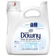 Downy Free & Gentle Liquid Fabric Conditioner (Fabric Softner), 164 fl oz, 190 - 4.86 Liters