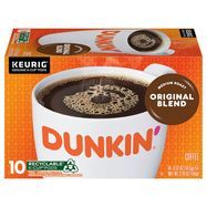 Dunkin Donuts Keurig Hot Coffee, Medium Roast, Original Blend, K-Cup Pods - 10 x 0.37 Ounces
