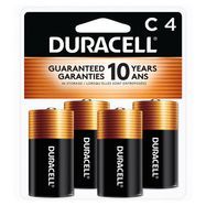 Duracell Batteries, Alkaline, C - 4 Batteries