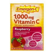 Emergen-C Vitamin C Raspberry Fizzy Drink Mix Dietary Supplement, - 0.32 Ounces